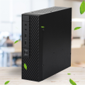 M06 Mini Desktop Case MINI-ITX PC Chassis Versatile and Efficient Industrial Control Case with Telescopic Foot Stand Easy to Use. 