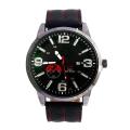 XFNG Luxury Leather Band Date Wrist Watch -  Black. 