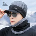 LouisWill Men Knitted Hat Head Neck Full Cover Design Unisex Winter Knitted Hats Scarf with Thick Knitted Cap Scarf for Storm Cold Winter Climbing Skiing Cycling Hiking. 