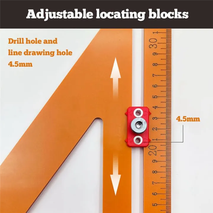 Triangle Ladder Rafter JDXHLAU 2In1 Rafter Square,Positioning Triangle Ruler Rafter Square ...