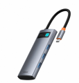 Baseus Metal Gleam Series 7-in-1 Multifunctional Type-C HUB Docking Station（Type-C to HDMI*1+USB3.0*2+USB-C*1+PD*1+SD/TF*1). 