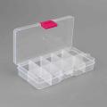 10 Grids Detachable Jewelry Beads Storage Box Transparent Plastic Case. 