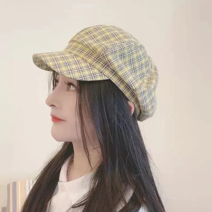 Spring%20and%20Summer%20Octagonal%20Cap%20Women's%20British%20Retro%20Korean%20Type%20Internet%20Celebrity%20Flat-Top%20Cap%20Fashion%20All-Matching%20Japanese%20Painter%20Newsboy%20Cap%20-%20Image%203
