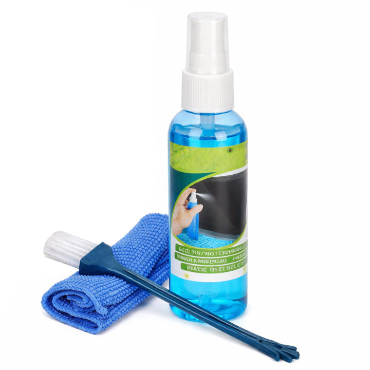 3-in-1 Screen Cleaner – With Brush, Cloth & Spray, Removes dust ...