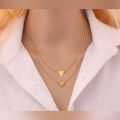 New Choker Fashion Multi-layer Triangle Geometric Design Gold Layered 2 Necklace For Women Charm Gift Jewelry Gold Plated - WN026. 