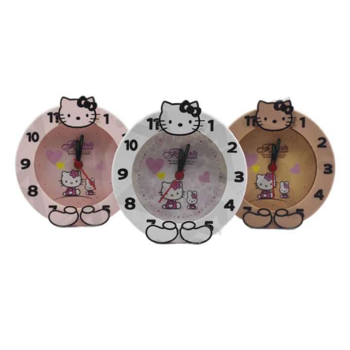 Cycle / KITCHEN / TEAPOT / HELLO KITTY / Minion Table Alarm Clock New Home Decor FASHION CLOCK TIME GIFT WATCH KIDS TOYS