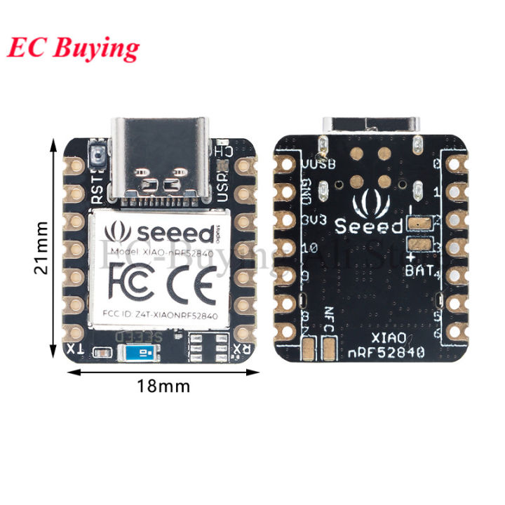 Seeeduino%20Xiao%20Bluetooth-Compatible%20Ble%205.0%20Nrf52840%20Sense%20Development%20Board%20Module%20For%20Arduino%20Nano/uno%20Arm%20Microcontroller%20-%20Image%202