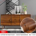 Wood Stripe Solid Color Peel & Stick Films PVC Waterproof Wall Sticker Self-adhesive for Home Doors Cabinets nitures Rest. 