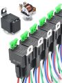 Fuse Relay Switch Harness Set LED Work Light   Rocker Switch Wiring Harness Kit 12V 24V DC 4-Pin SPST Automotive Relays - 24V. 