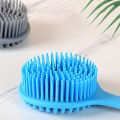 Silicone Back Brush, Long Handle Body Brush, Lightweight And Easy To Hold Shower Brush For Skin Cleansing Exfoliation. 