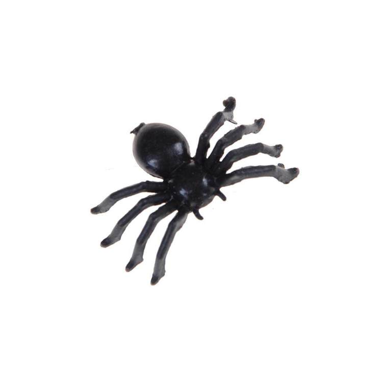 50pcs%20Small%20Black%20Plastic%20Fake%20Spider%20Toys%20Halloween%20Funny%20Joke%20Prank%20Props%20-%20Image%207