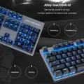 Motospeed GK89 2.4GHz Wireless / USB Wired Mechanical Keyboard with LED Blue Light 104Keys Wireless Gaming Keyboard For Gamer. 
