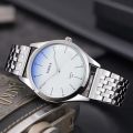New Luxury Fashionable Design Leather Watch - Quartz Analog Stainless Steel Wrist Watches For Men Gents Boys Office Wear - Black Brown White TZ. 