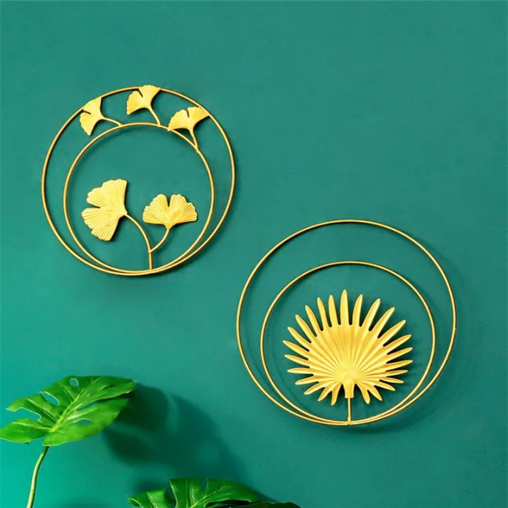 Creative%20Wrought%20Iron%20Metal%20Wall%20Decoration%20Round%20Wall%20Hanging%20Wrought%20Palm%20Leaf%20Ginkgo%20Leaf%20Background%20Wall%20Living%20Room%20Decor%20-%20Image%202