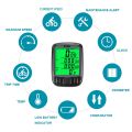 (GGBR) SD 563B Waterproof LCD Display Cycling Bike Bicycle Computer Odometer Speedometer with Green Backlight. 