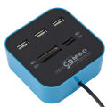 Grwibeou USB Hub Combo 3 Ports USB 2.0 Micro Card Reader SD/TF USB Splitter Hub Combo All In One for PC Computer Accessories. 