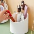 Rotating Makeup Brush Storage Box Cosmetic Organizer Eyebrow Pen Holder Brush Display Stand Storage Bucket with Waterproof Lid. 