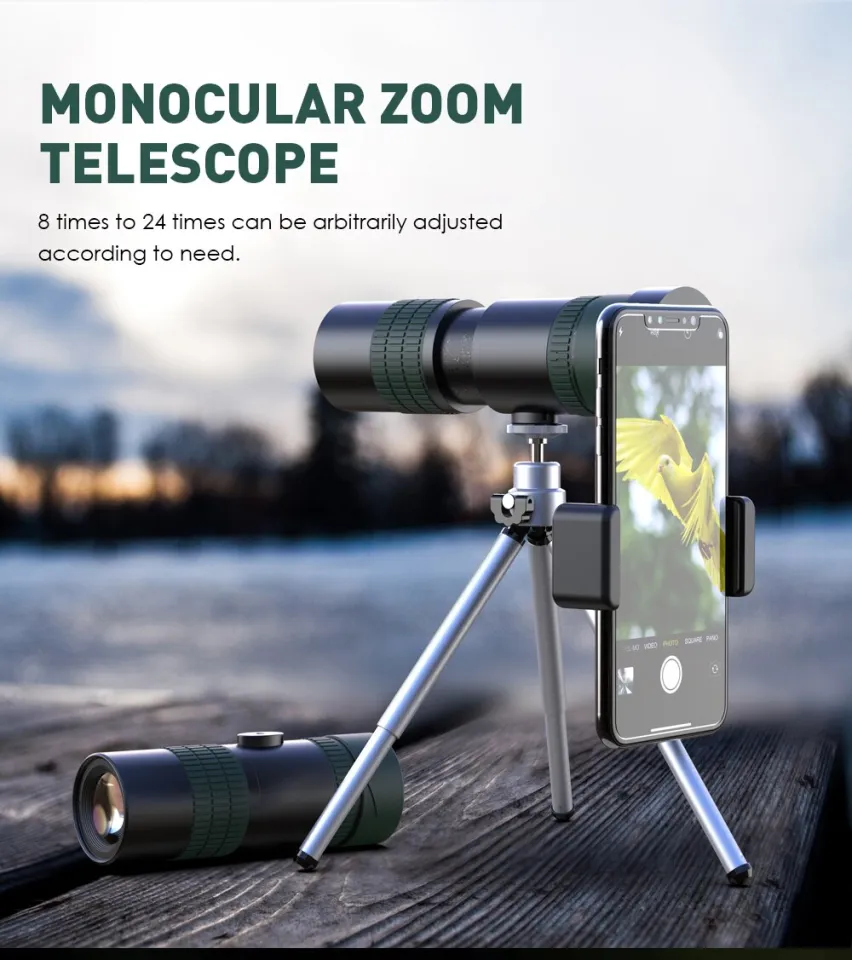 APEXEL 8-24x30 Zoom Telephoto Telescope lens Monocular Long Range