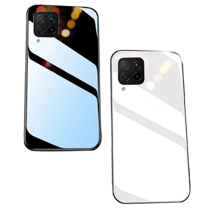 Casinglee For Samsung Galaxy M33 5G case Glass silicon Full Protection Tempered Glass Back cover for Samsung M33 5G Phone cases For girls and Boys