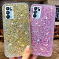 Shiny Glitter Silicone Case For OPPO A15 A5 A9 A15S A52 A53 A54 A72 A55 A76 A93 A96 F11 F17 F19 F21Pro Reno 7 8 Soft Back Cover. 