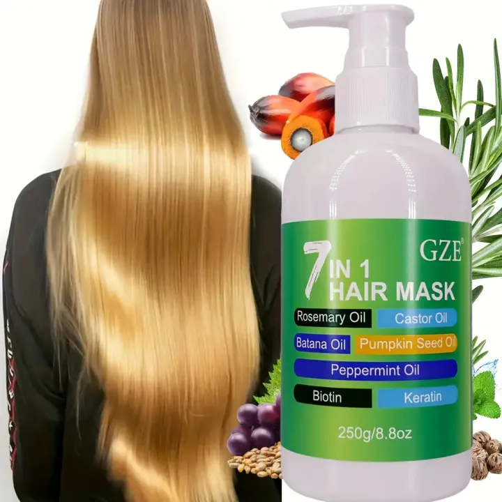 GZE%207in%201%20HAIR%20MASK%20Deep%20Conditioning%20Split%20Ends%20Anti-Breakage%20Soften%20Hair%20y%20Hair%20for%20Dry%20Hair%20Hydrating%20Enriched%20with%20Rosemary%20Oil%20Castor%20Oil%20Batana%20Oil%20Pumpkin%20Seed%20Oil%20Peppermint%20Oil%20Biotin%20Keratin%20-%20Image%206