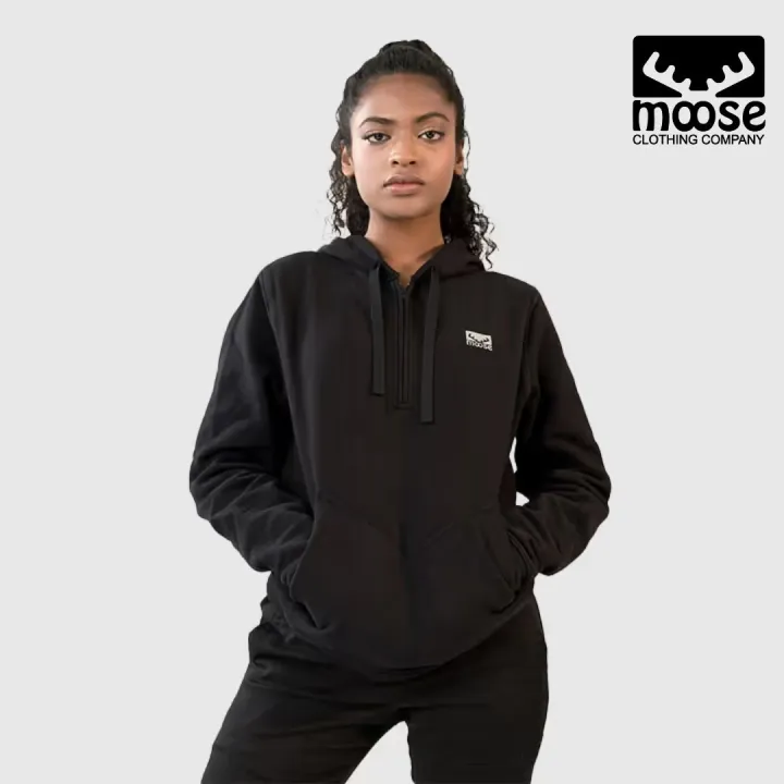 Moose Women’s Hoodie - Black 1