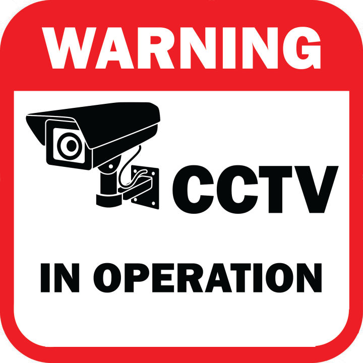 CCTV In Operation Sticker pack(5 pcs)