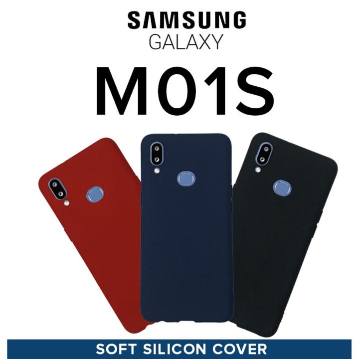 Ultra Slim Samsung Soft Silicon Case For Samsung Galaxy M01s Matte TPU Rubber Back Cover