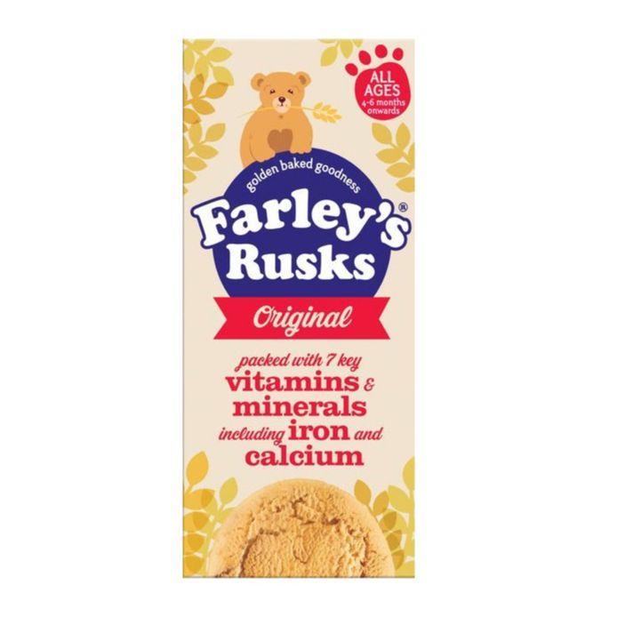 Milk Baby Biscuits For Months Farley's Rusk Original Baby Snacks 150g