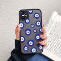 Lucky Eye Blue Evil Eye Print Phone Case For iPhone 11 13 14Pro MAX 12 XS XR 7 SE2 X 8 15Plus Shockproof Hard Matte Cover Fundas. 
