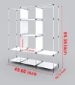 High Quality 3 Door Portable Folding Wardrobe Cupboard. 
