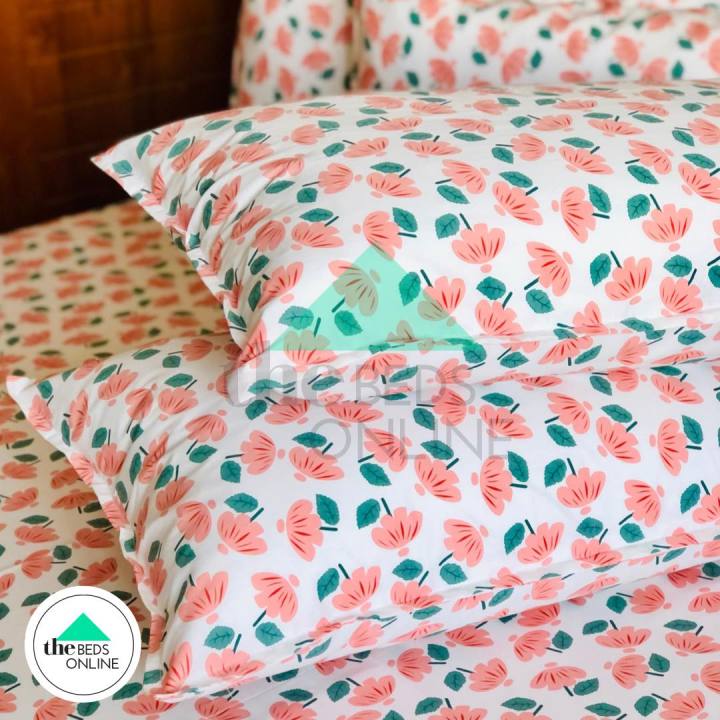 Peach%20Perfect%20-%20100%25%20Egyptian%20Cotton%20Flat%20Bed%20Sheet%20with%204%20Pillow%20Covers%20-%20Comfortable%20Bedding%20Set%20by%20The%20Beds%20Online%20-%20Image%204