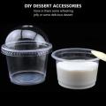 Cups Cup Plastic Dessert Clear Lids Mini Parfait Appetizer Bowl Box Pudding Cake Boxes Salad Containers Food Bowls. 