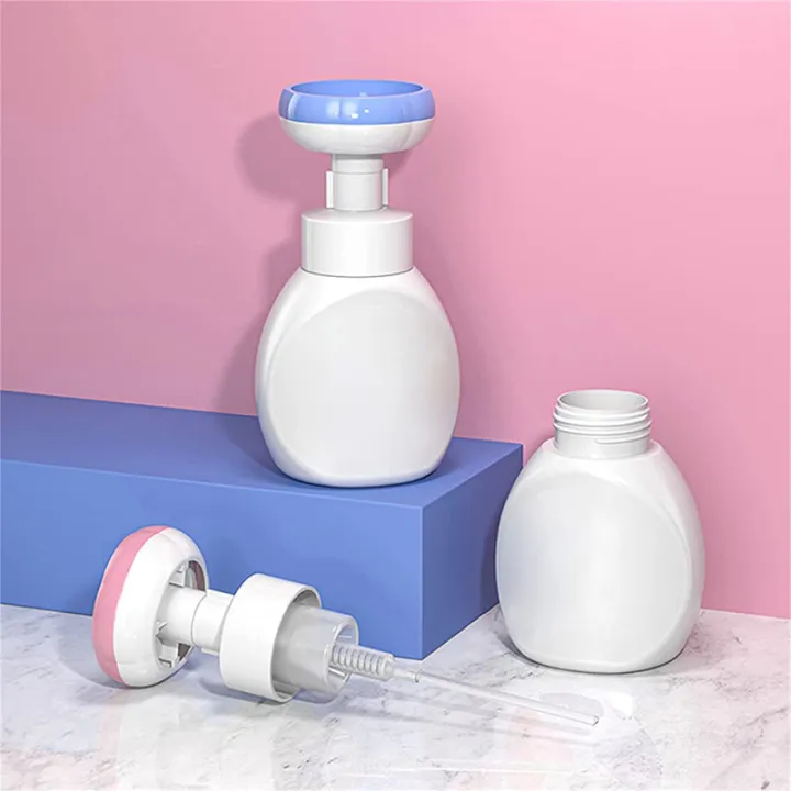 300ml cat paw/flower foam bottle PE flower cat paw pump head hand sanitizer bottle cat paw pump head foam mousse bottle