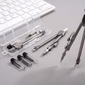 Metal Compasses Set For Drawing Engineering Circle Design Instrument Tool Office School Student Drafting With Box Pencil Lead. 