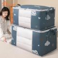 [HOT] Wardrobe Organizer Large Capacity Quilt Storage Bag Clothing Box Bedding Container Polyester Fabric Dustproof Storage Bags. 