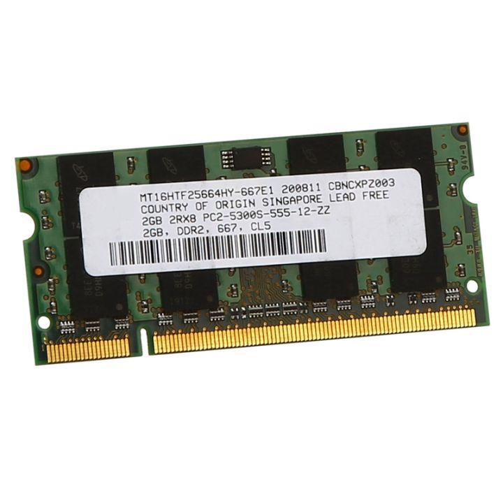2gb Ddr2 Ram Memory 667mhz Pc2 5300 Lap Ram Memoria 1.8v 200pin Sodimm For