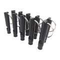 JDXHLAU 20 Pack Aluminum Whistle, Sports Whistle, Emergency Survival Whistles with Key Chain,Black. 