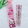 【ZOSR】12 Pieces/set Sanrio Pencil Cute Hello Kitty Kuromi Cinnamoroll My Melody Students Stationery HB Black Write Draw School Children Boxed PenGift. 
