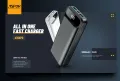 Aspor A396 20000mAh Power Bank With PD Charging, Capacity 20000 mAh / 22.5W, LCD digital display, IQ output. 