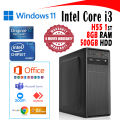 Core i3 desktop computer 8GB RAM 500GB. 