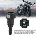 8mm Car Motorcycle Black Plastic Fuel Line Hose Pipe Quick Release Connector CM. 