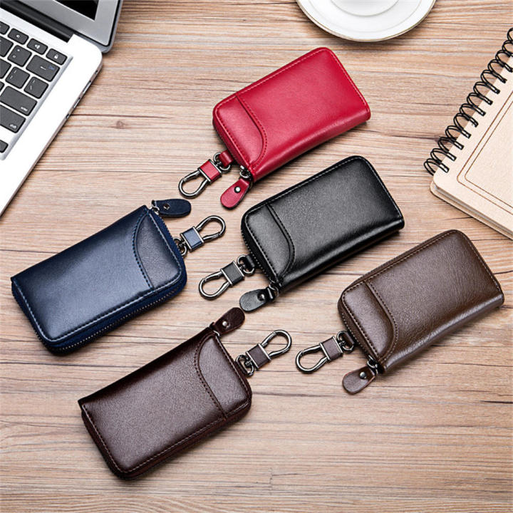 Card%20Bag%20Small%20Housekeeper%20Key%20Case%20Car%20Key%20Wallet%20Men's%20Key%20Wallet%20Key%20Holder%20Organizer%20Leather%20Keychain%20-%20Image%202