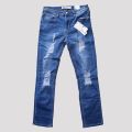 BLUE Black Patch Skinny Jeans / Strech Slim FIT Patch Denim Trouser Bangladesh Denim. 