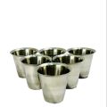 No.1 Quality Silver Tumbler Set 7.5cm. 