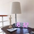 3D Led Wall Clock Date Temperature Display Digital Alarm Clock for Home Living Room Office Warehouse. 