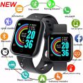 D20 Pro Y68 Smart Watch Bluetooth Men Women Fitness Bracelet Heart Rate Blood Pressure Monitor Sport Smartwatch For Android IOS. 
