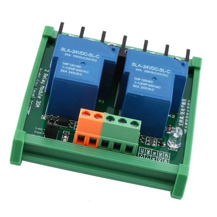 5V 2 Channels 30A High and Low Level Trigger Relay Module | Daraz.lk