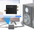 Digital Optical Coaxial Signal to Analog Audio Converter Adapter. 