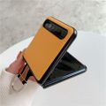 Ring Case For Samsung Galaxy Z Flip Cover Caon Fiber Lychee Pattern Finger Ring Buckle Holder Hard PC Shell For ZFlip Fashion. 